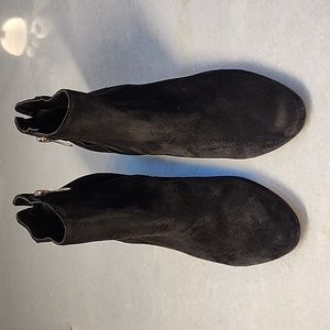 SAM ELDMAN Womens black suede leather ankle boots NWOT Womens 6.5